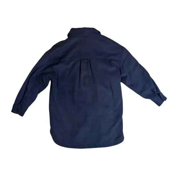 Kangol X H&M Mens Shaket Oversize Shirt Jacket Size XS Charcoal Dark Gray NWOT - Picture 3 of 16